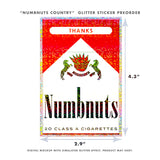 Numbnuts Country Sticker
