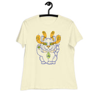 Lucky Kitty Women's Relaxed T-Shirt